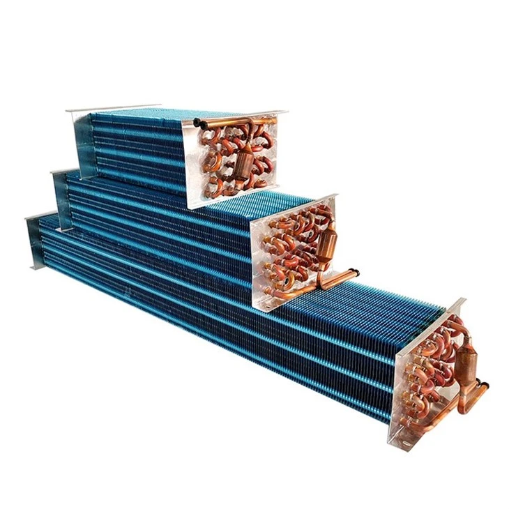 Freezer Display Cabinet Copper Tube And Aluminum Fin Evaporator
